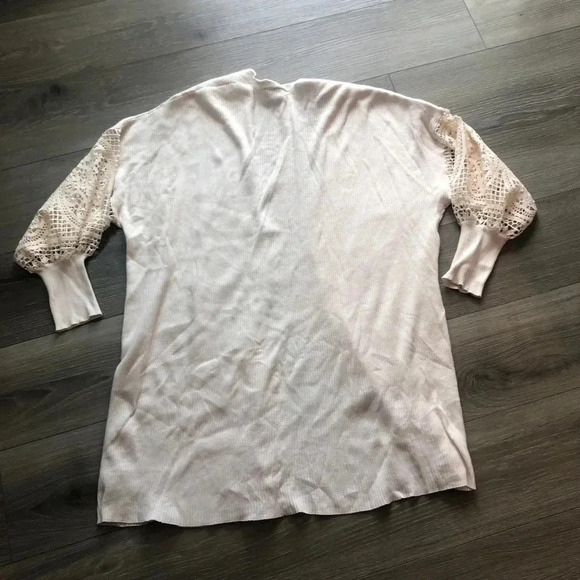 Express White Lace  Crochet Long Sleeve Cardigan Size XL NWOT - Picture 2 of 9